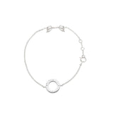 Immaculate Vegan - BLOOMTINE Mini Halo Wings™ Diamond Sterling Silver Angel Bracelet | Silver #DFDDDD:Sterling Silver