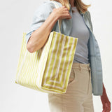 Immaculate Vegan - Souleway Beach Tote (Sand/Lime Green) Sand/Lime Green