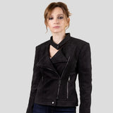 Immaculate Vegan - Eloquere Diva Vegan Suede Jacket | Black