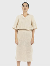 Immaculate Vegan - 1 People Sedona Crochet Skirt-Natural XS