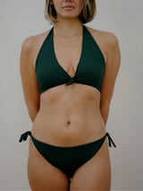 Immaculate Vegan - Piuma KNOTSCAPE TOP - HUNTER GREEN