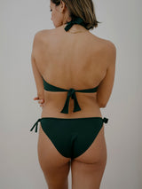 Immaculate Vegan - Piuma KNOTSCAPE TOP - HUNTER GREEN