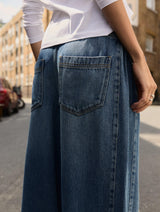 Immaculate Vegan - Baukjen Leonor Tie Front Wide Leg Jeans