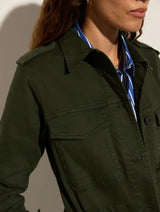 Immaculate Vegan - Baukjen Drake Organic Cotton Utility Jacket | Deep Khaki