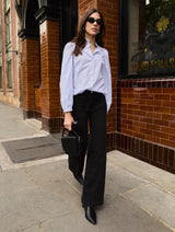 Immaculate Vegan - Baukjen Debbie Organic Cotton Stripe Blouse | Blue & White Stripe