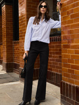 Immaculate Vegan - Baukjen Debbie Organic Cotton Stripe Blouse | Blue & White Stripe