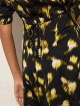 Immaculate Vegan - Baukjen Winnie LENZING™ ECOVERO™ Recycled Dress | Black Blurred Floral