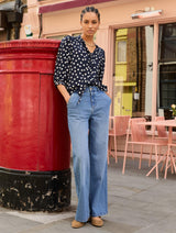 Immaculate Vegan - Baukjen Amalie Printed Tie Neck Blouse