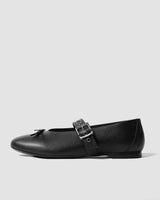 Immaculate Vegan - Bohema Mara Women's Vegea® Grape Leather Bow Pumps | Black