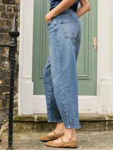 Immaculate Vegan - Baukjen Nixi Organic Cotton Stretch Denim Barrel Jeans | Vintage Wash