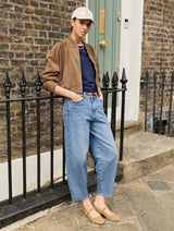 Immaculate Vegan - Baukjen Nixi Organic Cotton Stretch Denim Barrel Jeans | Vintage Wash