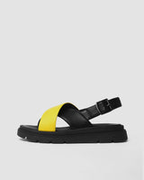 Immaculate Vegan - Bohema Glare Sandals Lemon made of vegan corn leather