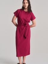 Immaculate Vegan - KOMODO FONDA - Organic Cotton Jersey Dress - Berry