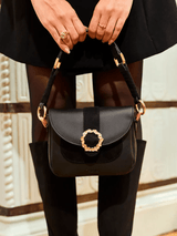 Immaculate Vegan - Minuit sur Terre Mira Grain Leather Vegan Crossbody Bag | Black