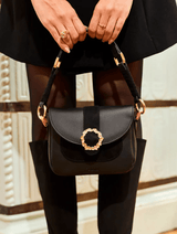 Immaculate Vegan - Minuit sur Terre Mira Grain Leather Vegan Crossbody Bag | Black