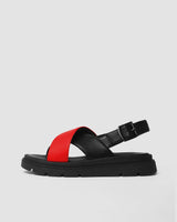 Immaculate Vegan - Bohema Glare Sandals Red made of vegan corn leather