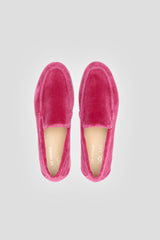 Immaculate Vegan - Solari Milano Women's Velvet Vegan Loafers | Pink