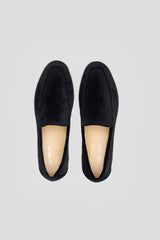 Immaculate Vegan - Solari Milano Women's Velvet Vegan Loafers | Black