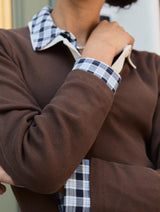 Immaculate Vegan - Baukjen Ellison Contrast Collar Rib Polo Top