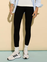 Immaculate Vegan - Baukjen High Waist LENZING™ ECOVERO™ Comfort Leggings | Caviar Black