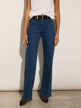 Immaculate Vegan - Baukjen Robyn Organic Cotton Stretch Jeans | Washed Indigo