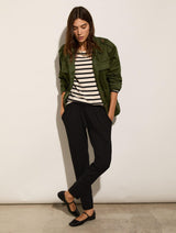 Immaculate Vegan - Baukjen Petite Neath LENZING™ ECOVERO™ Tapered Trousers | Caviar Black