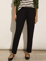 Immaculate Vegan - Baukjen Petite Neath LENZING™ ECOVERO™ Tapered Trousers | Caviar Black