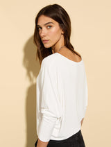 Immaculate Vegan - Baukjen Ella LENZING™ ECOVERO™ Relaxed V-Neck Top | Pure White