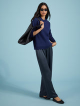 Immaculate Vegan - Baukjen Monica Satin Wide Leg Trousers