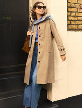 Immaculate Vegan - Baukjen Hazel Organic Cotton Mac Coat | Sand