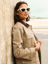 Immaculate Vegan - Baukjen Bridie Organic Cotton Field Jacket | Sand