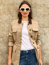 Immaculate Vegan - Baukjen Bridie Organic Cotton Field Jacket | Sand Sand / UK6 / EU34 / US2