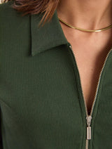 Immaculate Vegan - Baukjen Organic Cotton Zip Collar Top