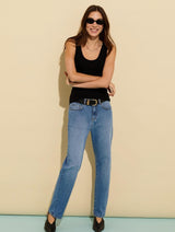 Immaculate Vegan - Baukjen Eda Organic Cotton Stretch Boyfriend Jeans | Light Washed Indigo UK6 / EU34 / US2 / Light Washed Indigo