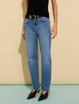 Immaculate Vegan - Baukjen Eda Organic Cotton Stretch Boyfriend Jeans | Light Washed Indigo