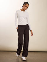 Immaculate Vegan - Baukjen Palazzo Trousers | Dark Chocolate