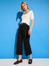 Immaculate Vegan - Baukjen Jena Organic Wide Crop Jeans | Washed Black