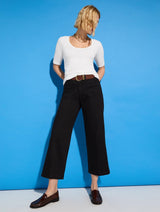 Immaculate Vegan - Baukjen Jena Organic Wide Crop Jeans | Washed Black