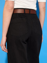 Immaculate Vegan - Baukjen Jena Organic Wide Crop Jeans | Washed Black