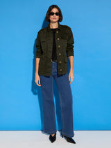 Immaculate Vegan - Baukjen Mattie Organic Cotton Cargo Jacket | Dark Olive