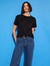 Immaculate Vegan - Baukjen Baukjen Essentials Regenerative Cotton Perfect Tee | Caviar Black