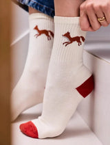 Immaculate Vegan - Minuit sur Terre Chaussettes Renard Brique