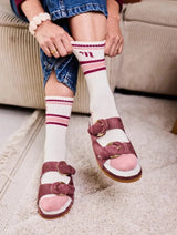 Immaculate Vegan - Minuit sur Terre Chaussettes Minuit Roses