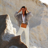 Immaculate Vegan - murmali Alpha Handcrafted Cork Vegan Crossbody Bag | Beige