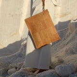Immaculate Vegan - murmali Delta Handcrafted Cork Vegan Large Clutch Pouch | Natural