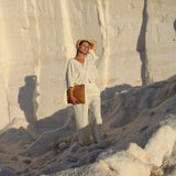 Immaculate Vegan - murmali Delta Handcrafted Cork Vegan Large Clutch Pouch | Natural