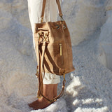Immaculate Vegan - murmali Gamma Handcrafted Cork Vegan Bucket Backpack | Natural