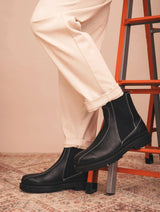 Immaculate Vegan - NAE Vegan Shoes Abril Unisex Vegan Leather Chelsea Boots | Black