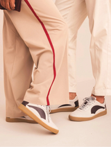 Immaculate Vegan - NAE Vegan Shoes Sidney Unisex Vegan Suede Sneakers | White & Red