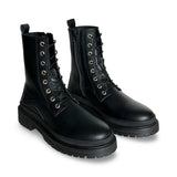 Immaculate Vegan - NAE Vegan Shoes Diram Unisex Vegan Leather Combat Boots | Black